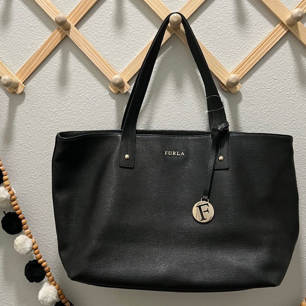 Furla Black Tote Bag